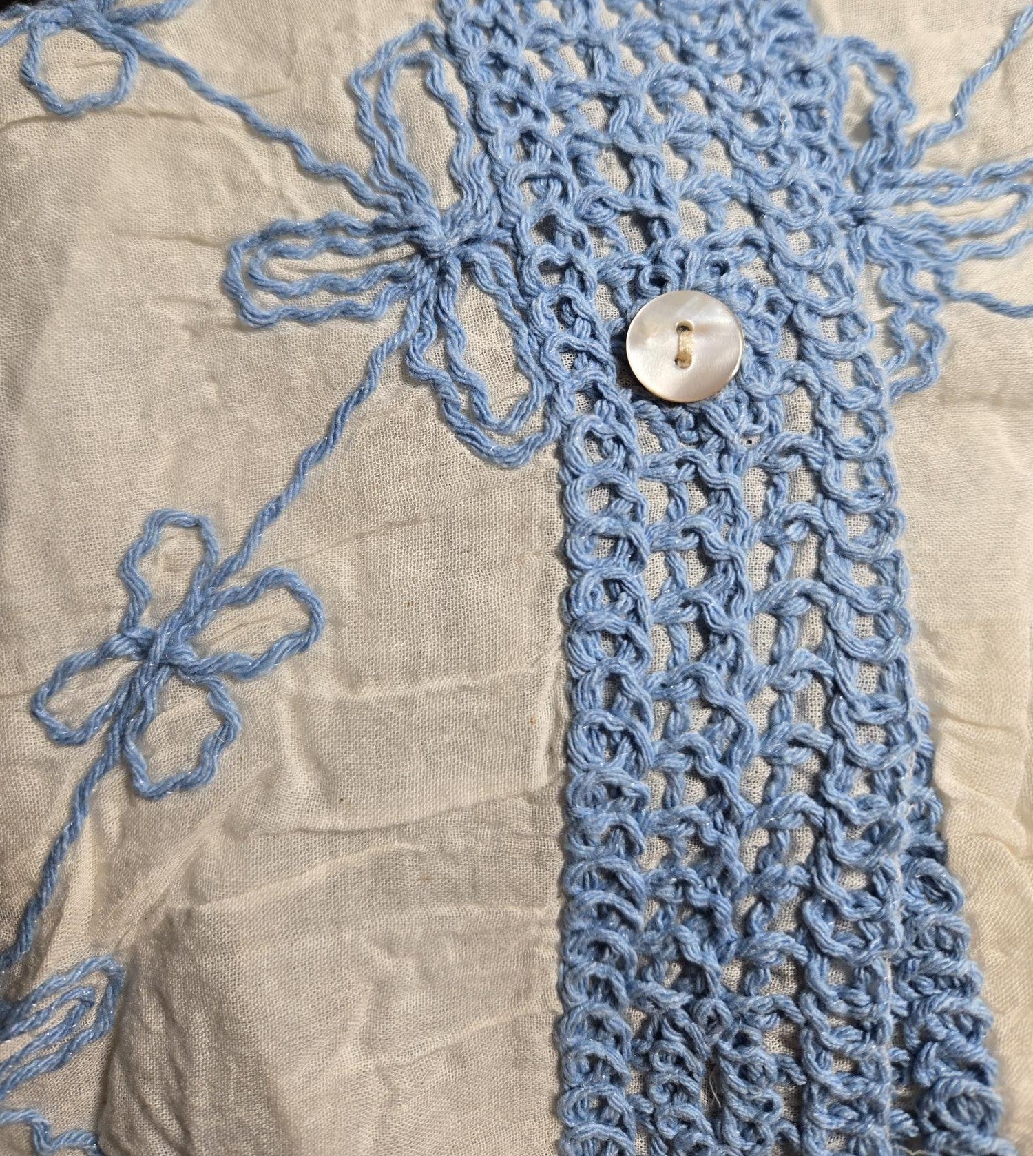 Willow Embroidered Top Blue
