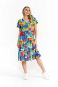 Thalia Tiered Dress - Painted Palms