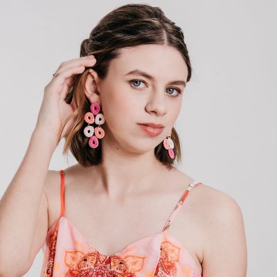 Alana Earrings Pink