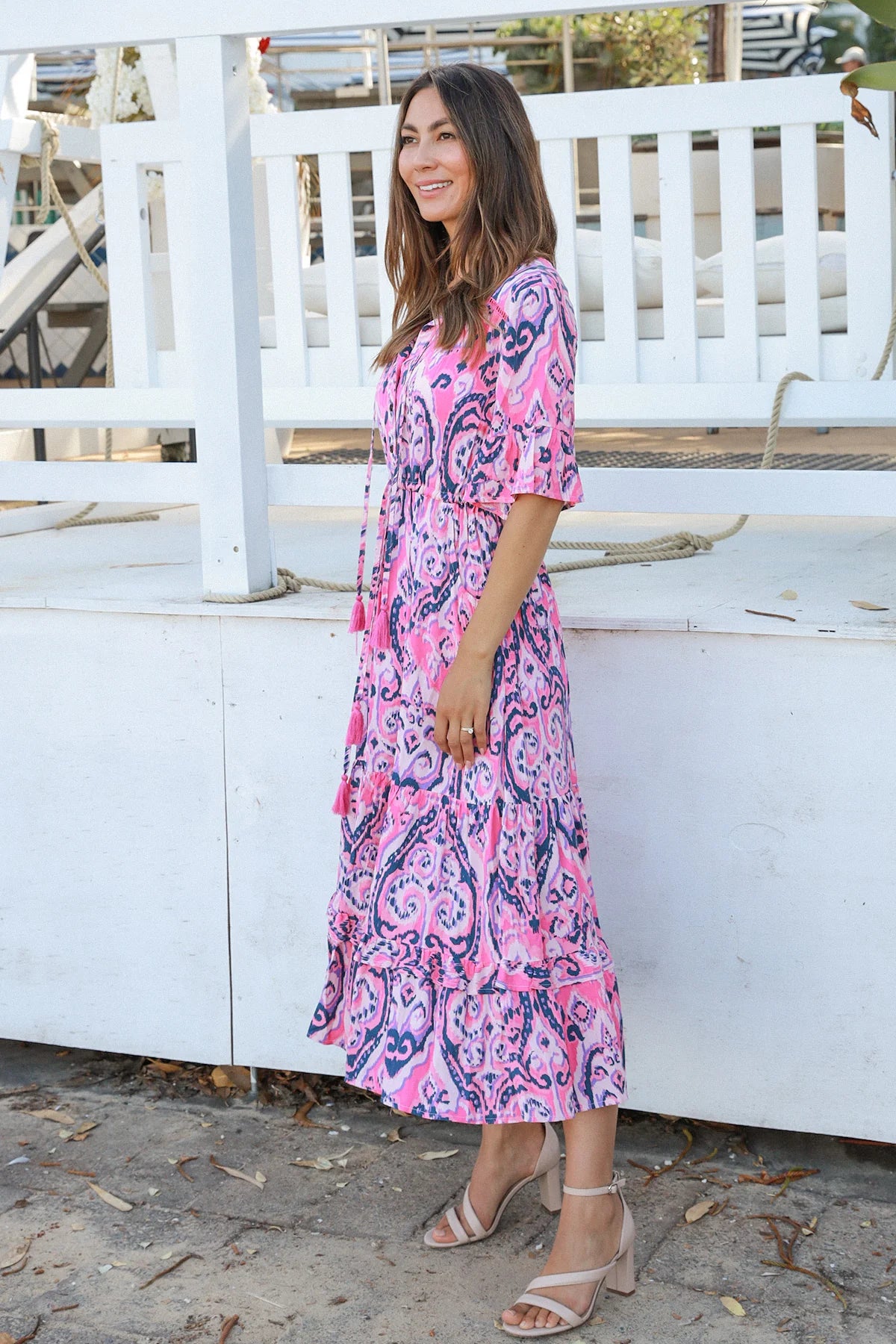 Chloe Midi Dress Sabrina Pink