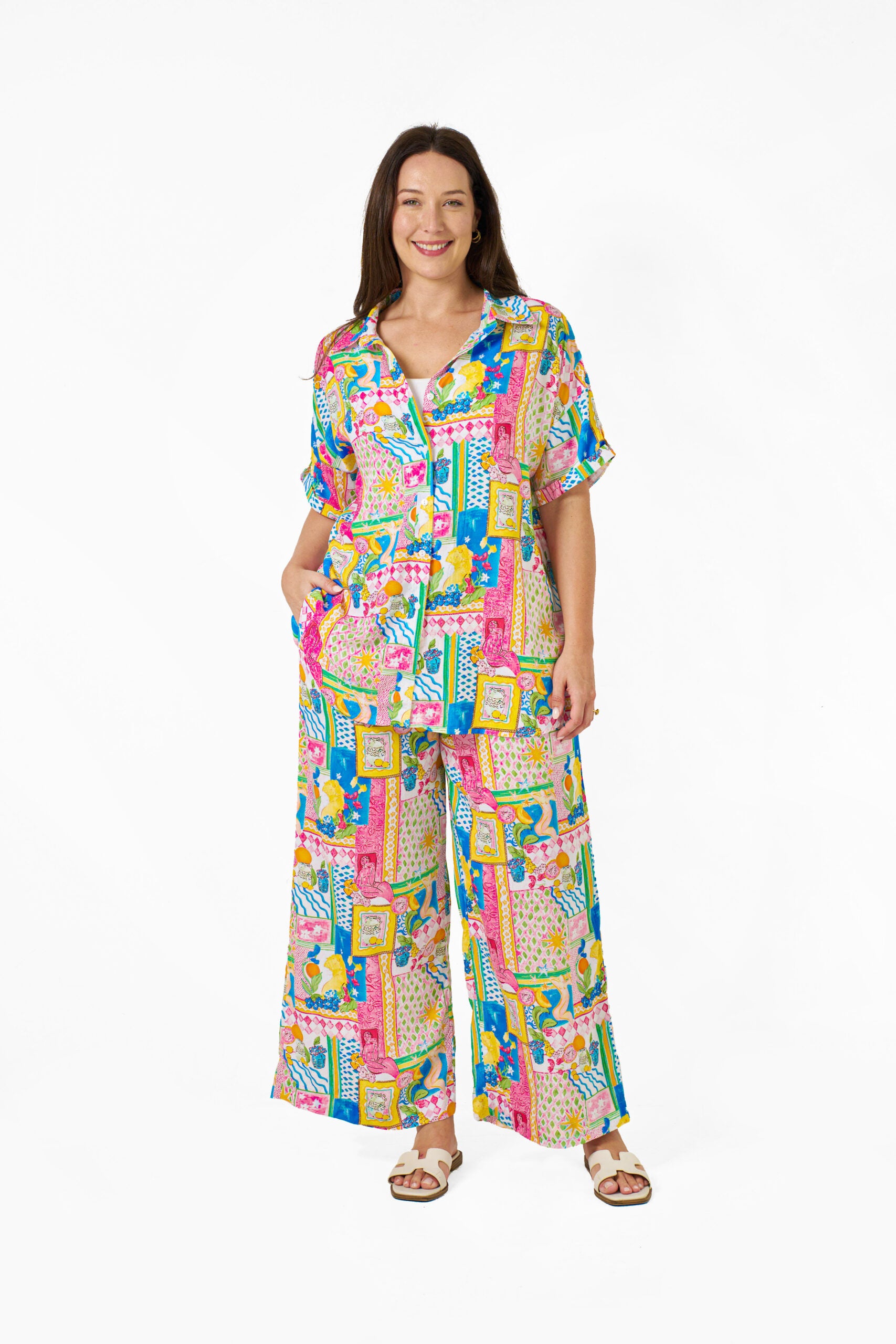 ESHAL SHIRT MULTI PRINT