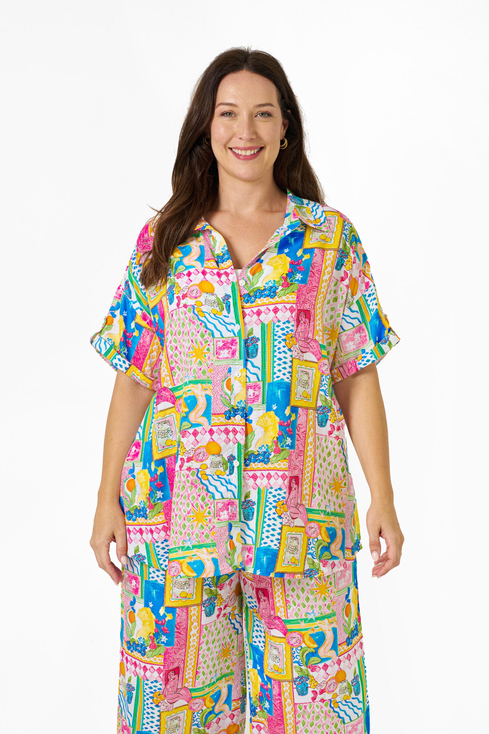 ESHAL SHIRT MULTI PRINT