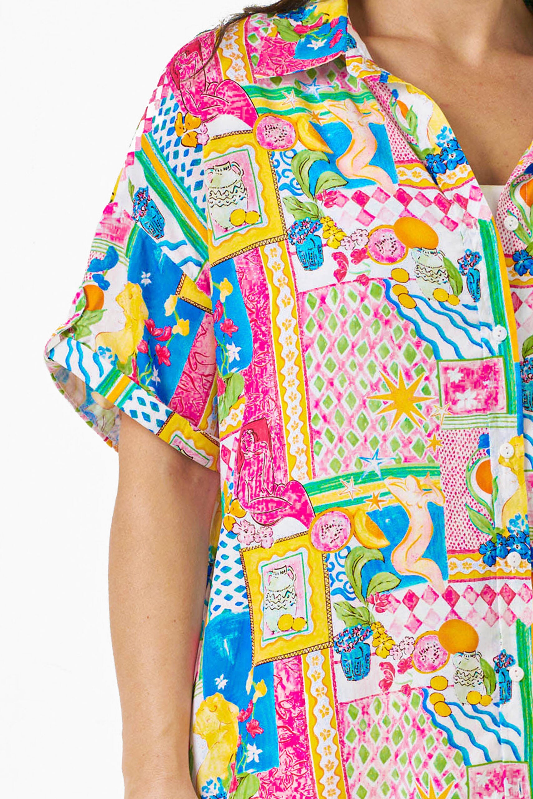 ESHAL SHIRT MULTI PRINT