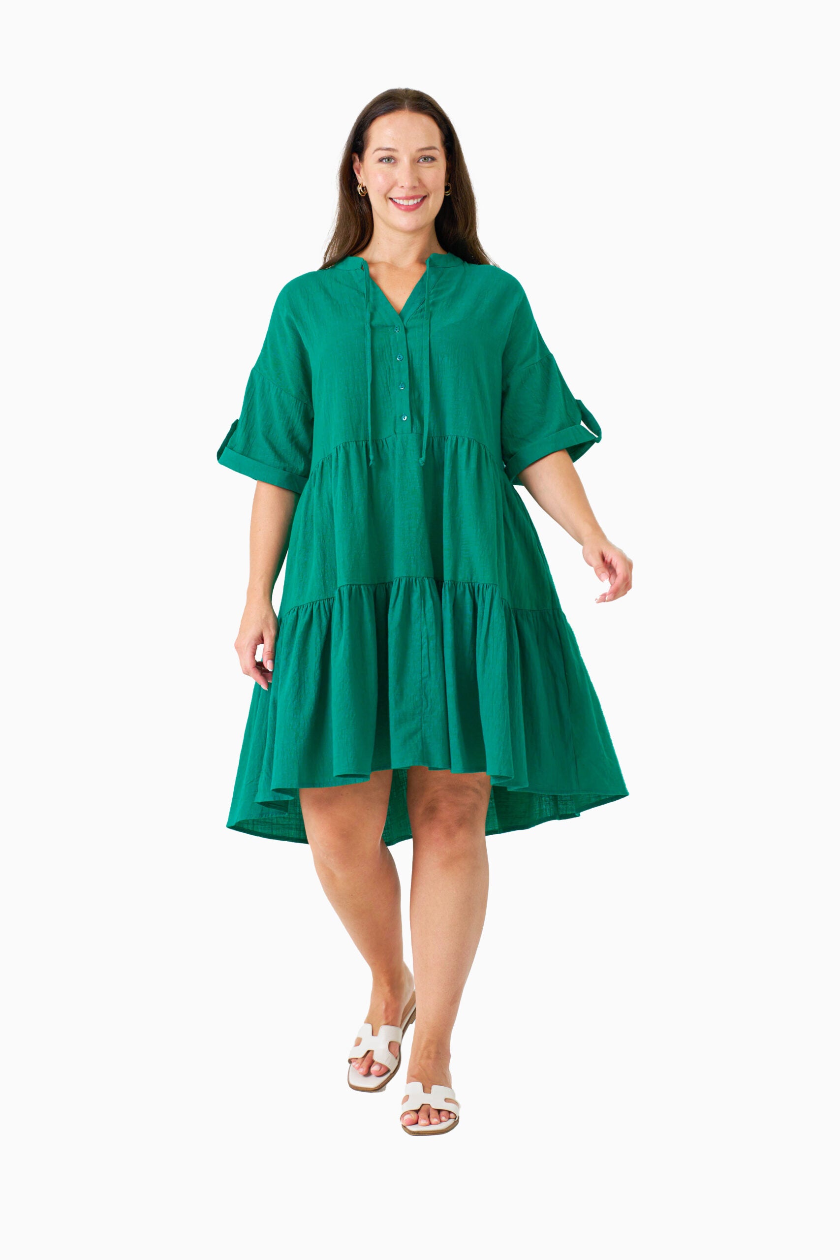 CAMACHO DRESS TEAL