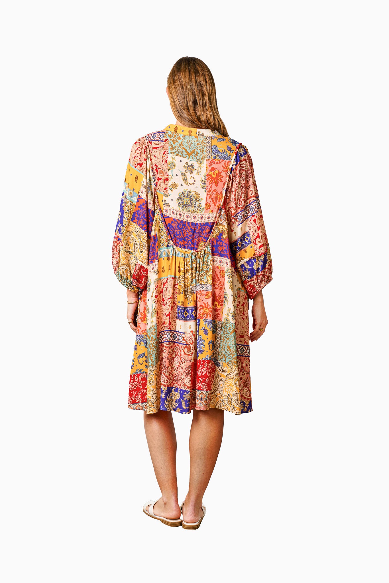 ANISHA DRESS MULTI PRINT