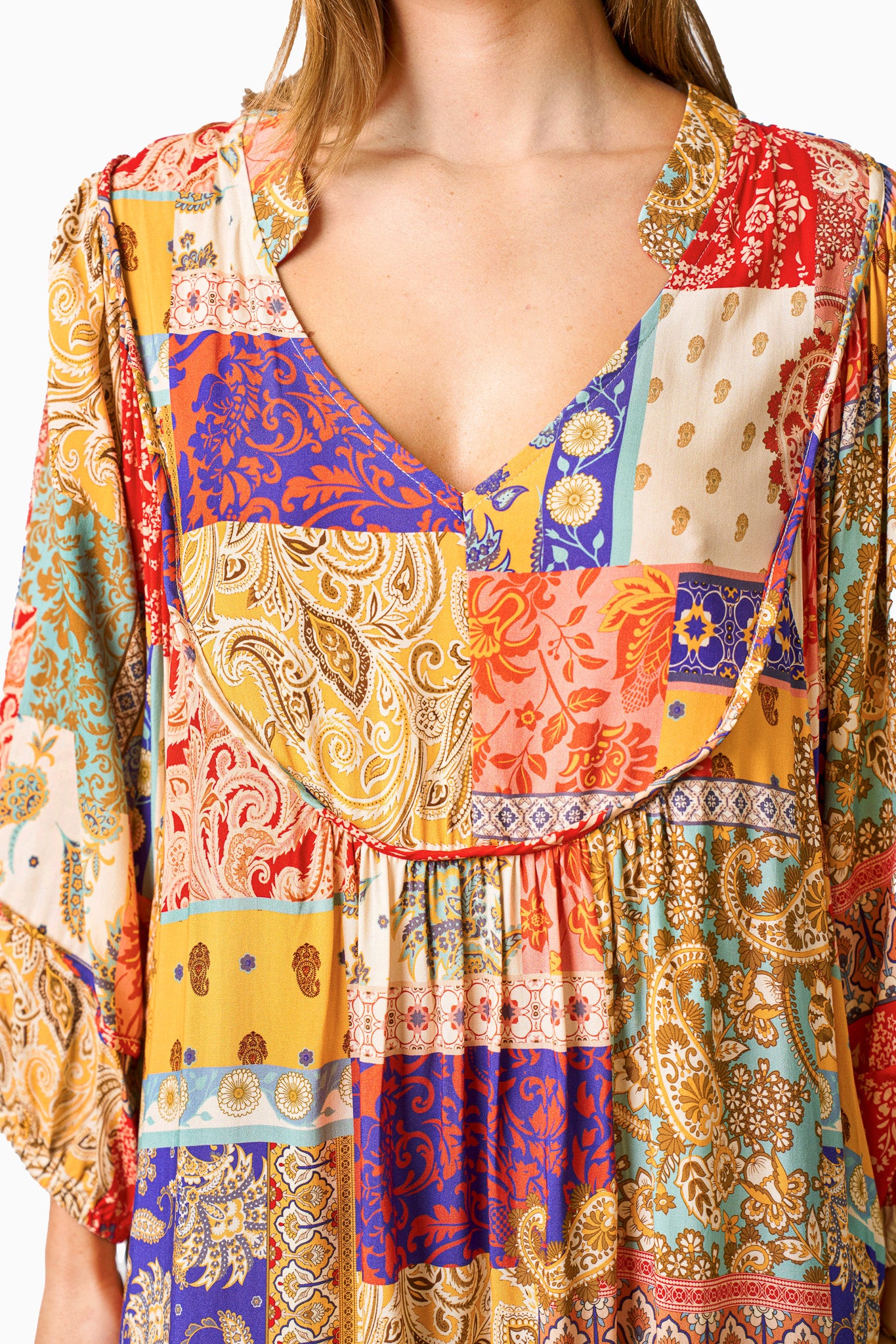 ANISHA DRESS MULTI PRINT