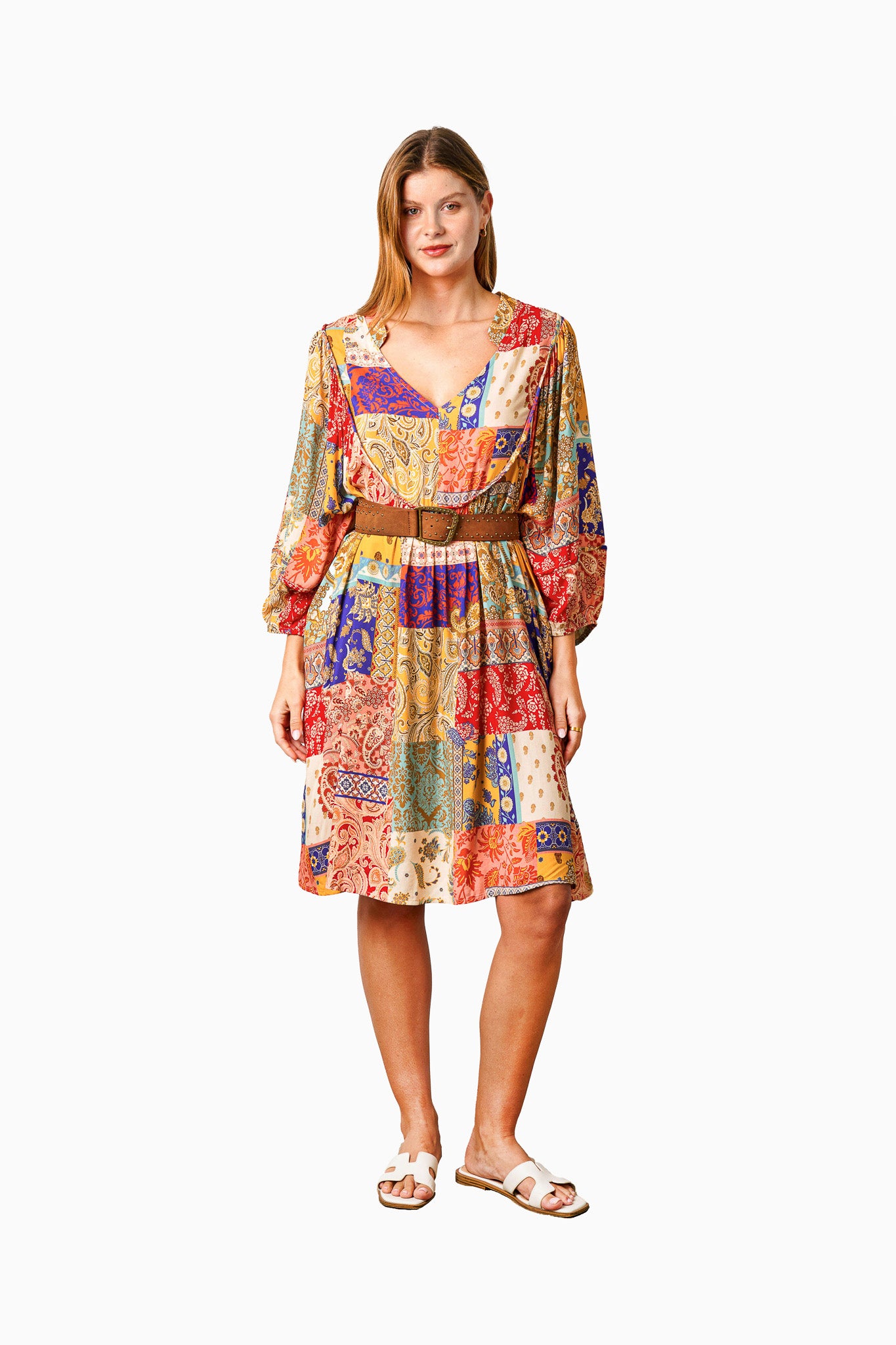 ANISHA DRESS MULTI PRINT