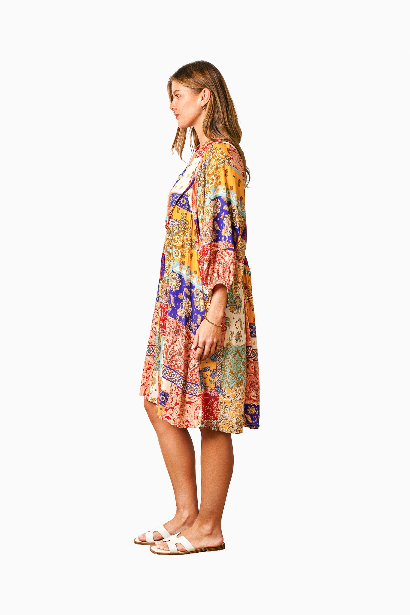 ANISHA DRESS MULTI PRINT