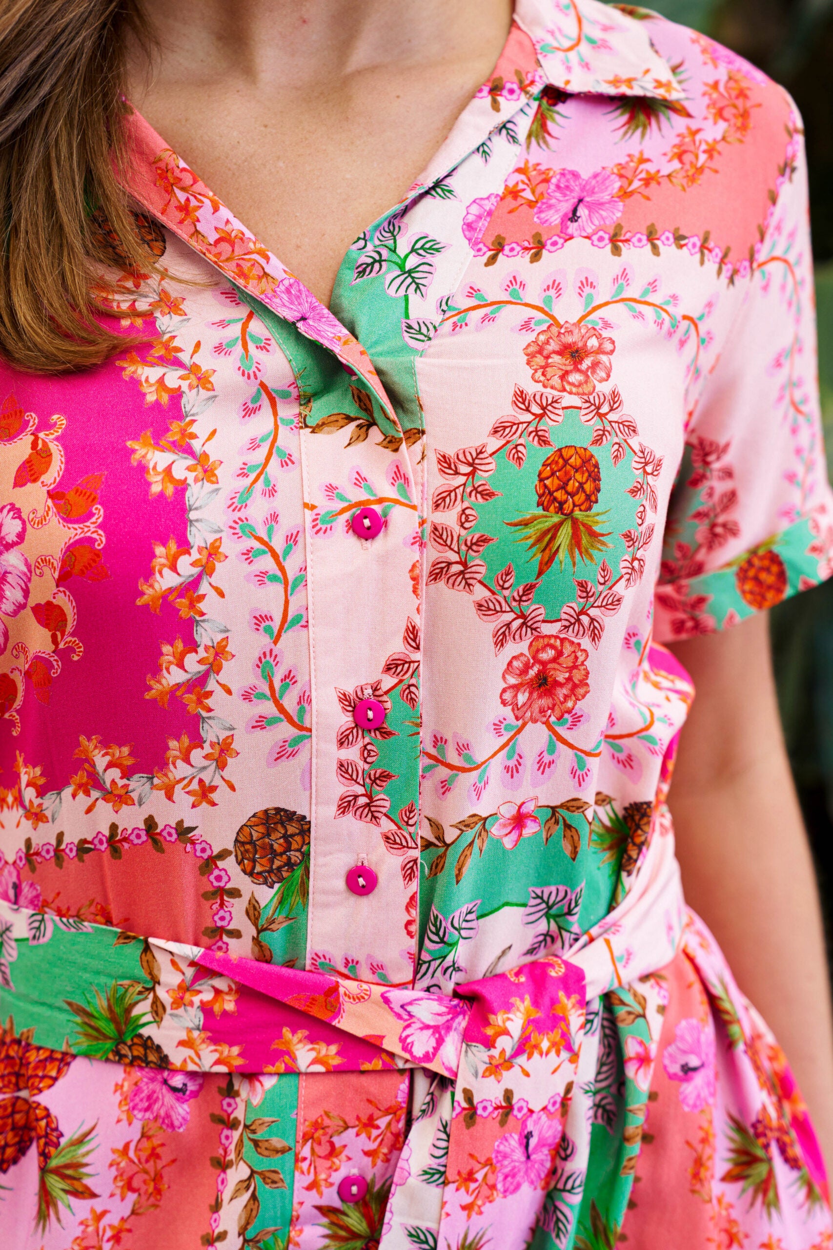 SANDOVAL DRESS PINK PRINT