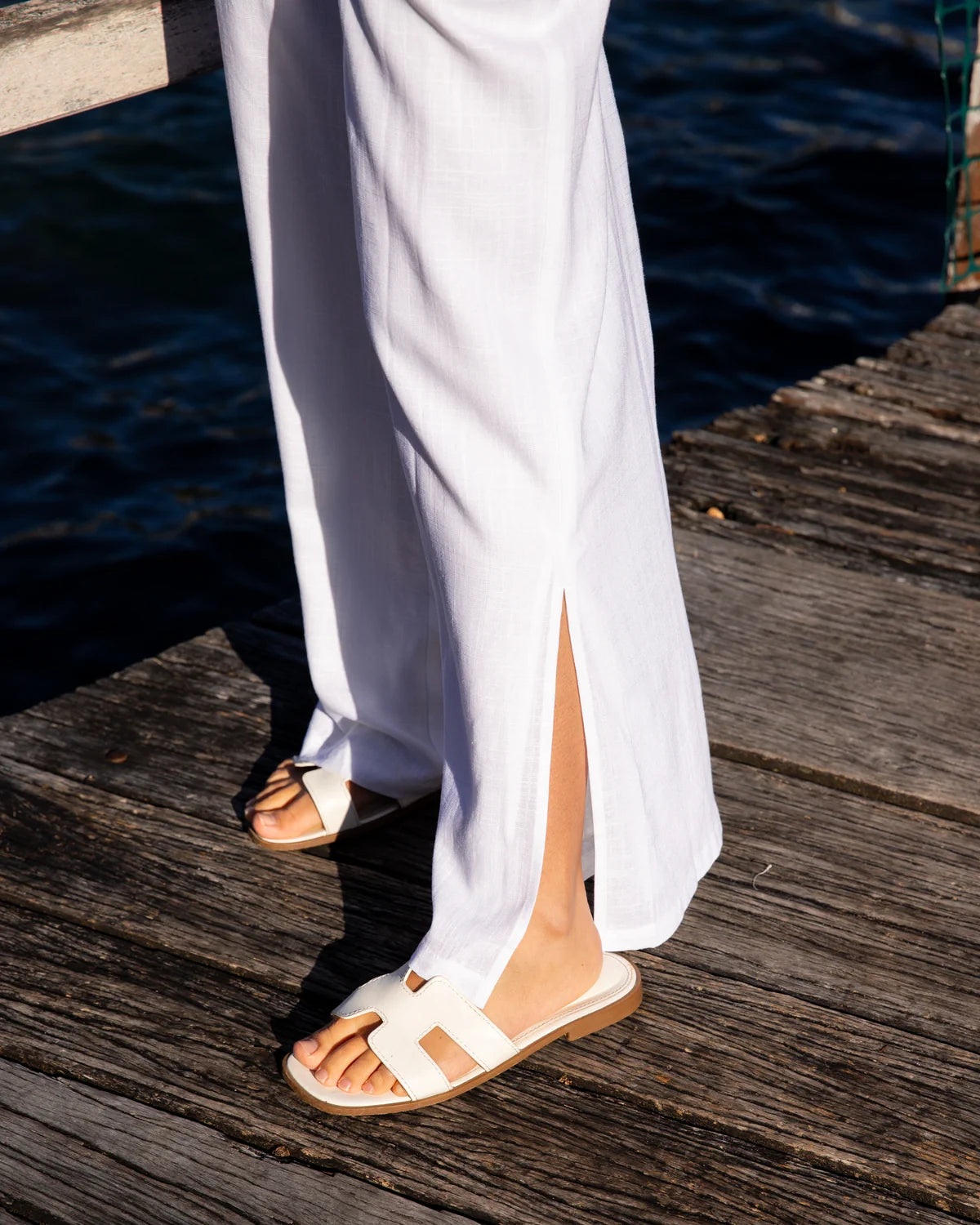 LINEN LOVE PANT White