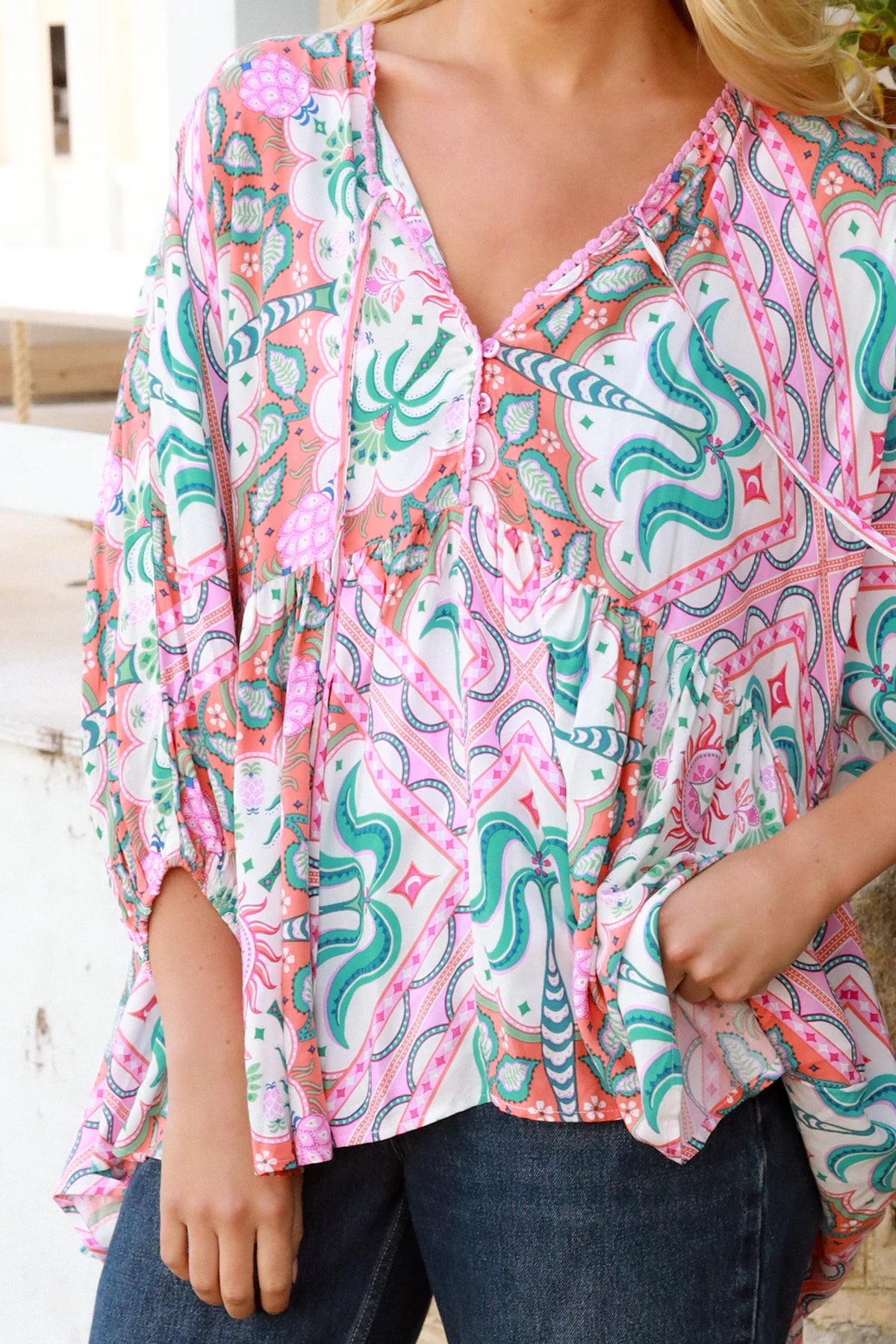 Caroline Top Luca Pink