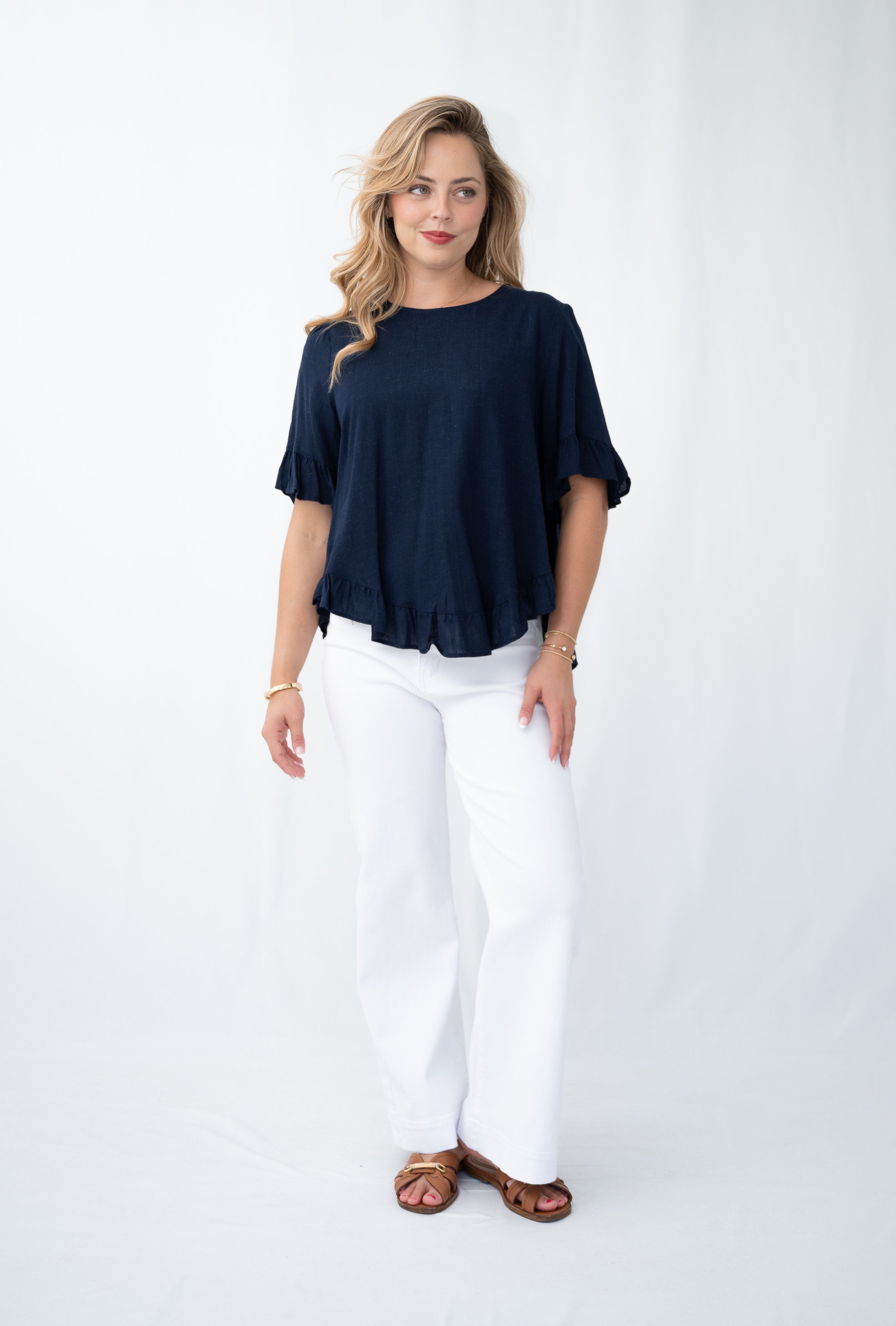 Brie Top Navy