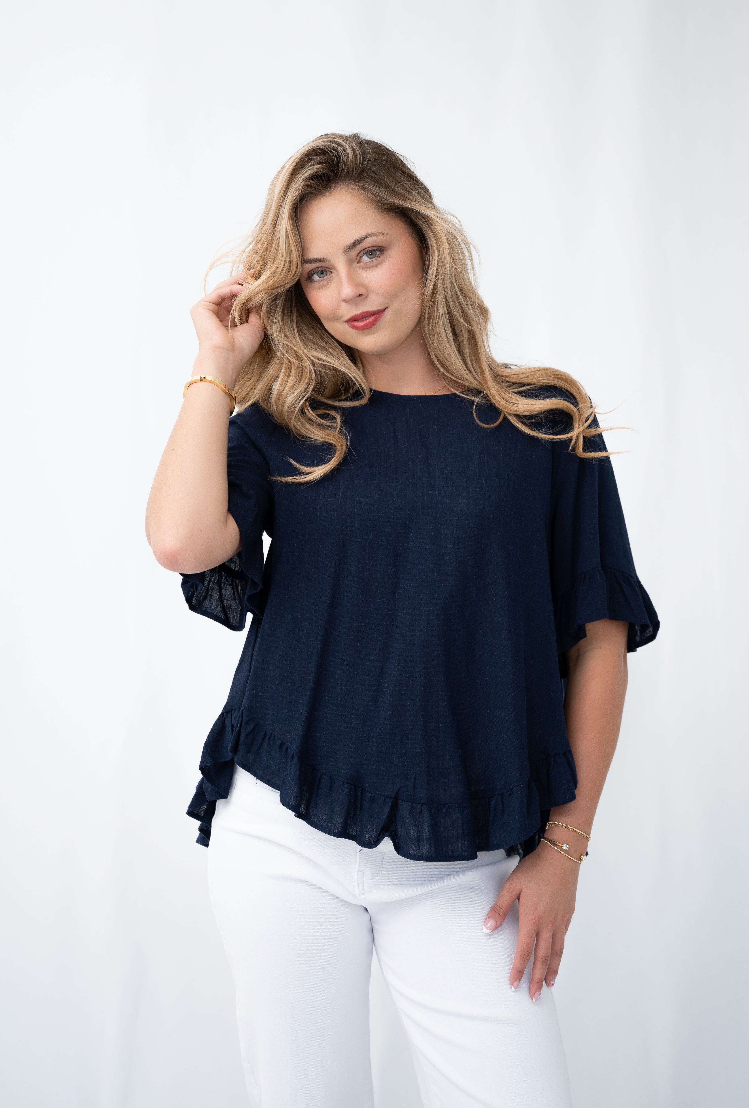 Brie Top Navy