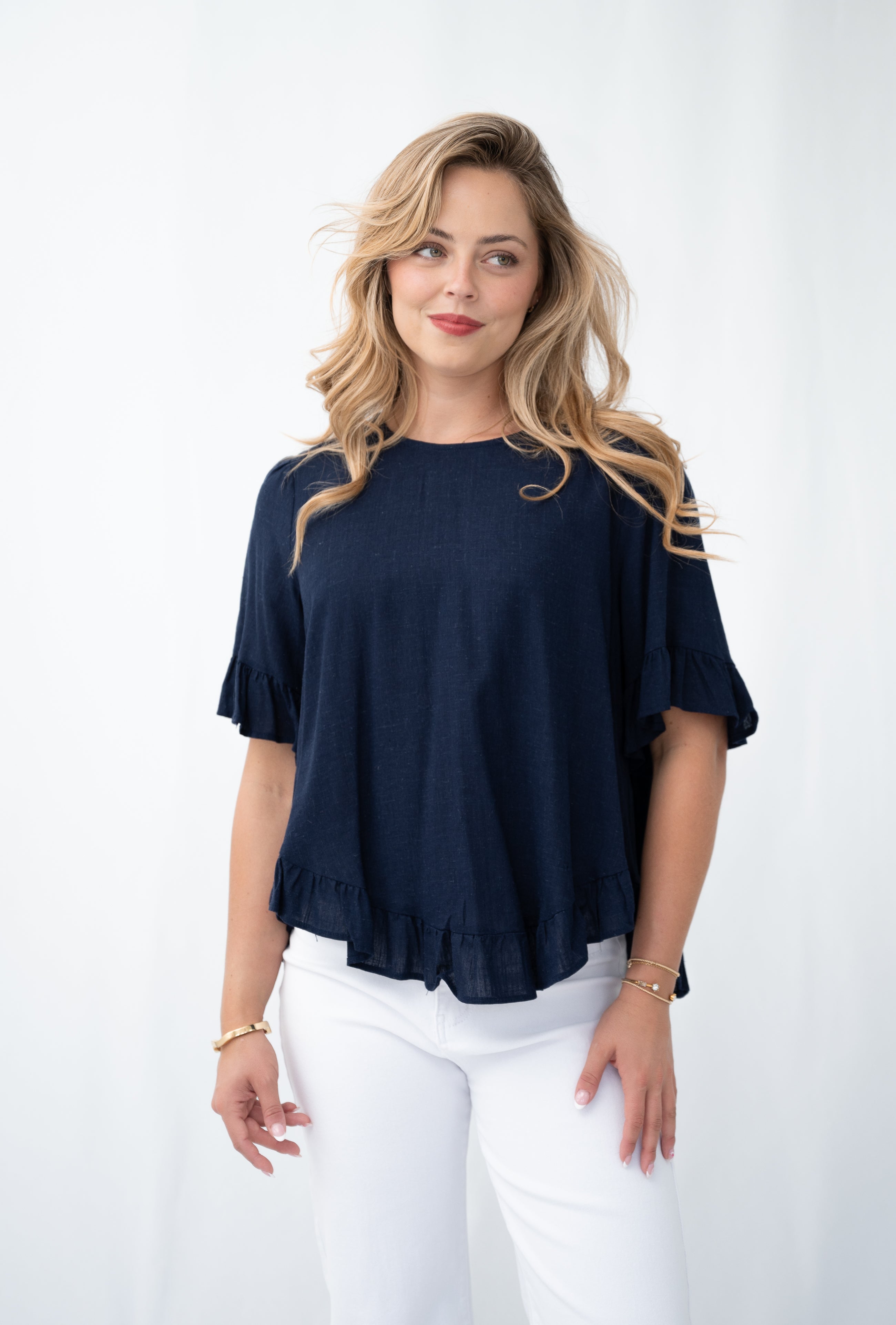 Brie Top Navy