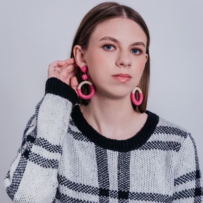 Tilly Earrings Pink