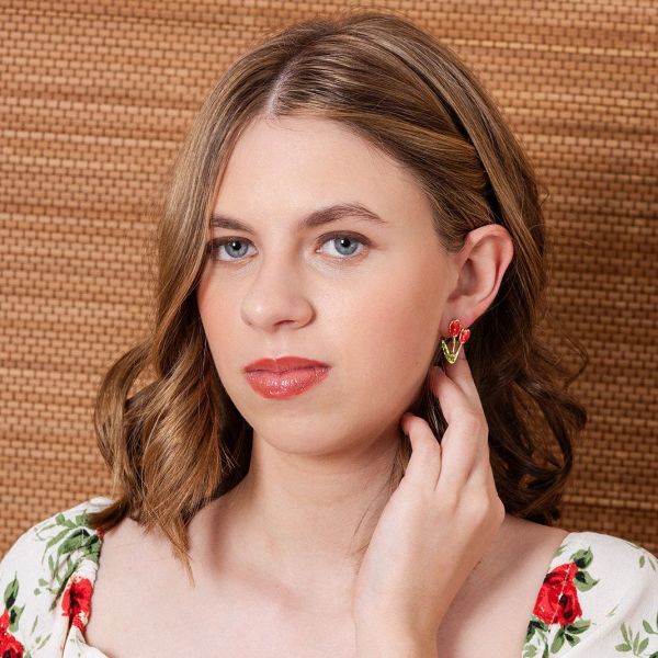 Holland Earrings Red