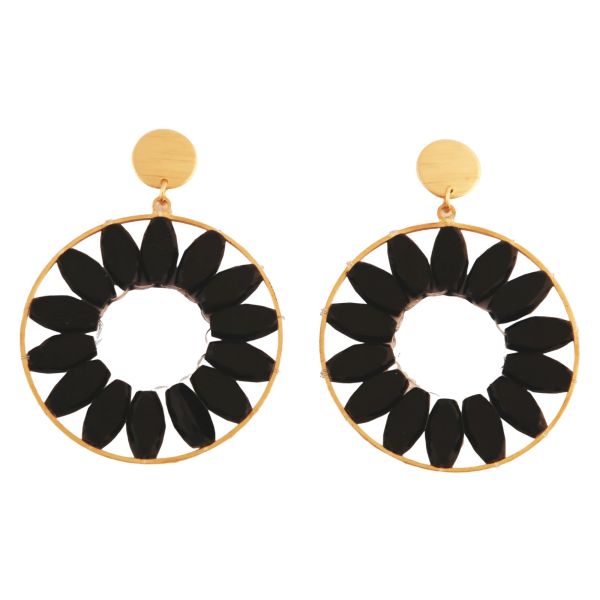 Shanghai Earrings Black