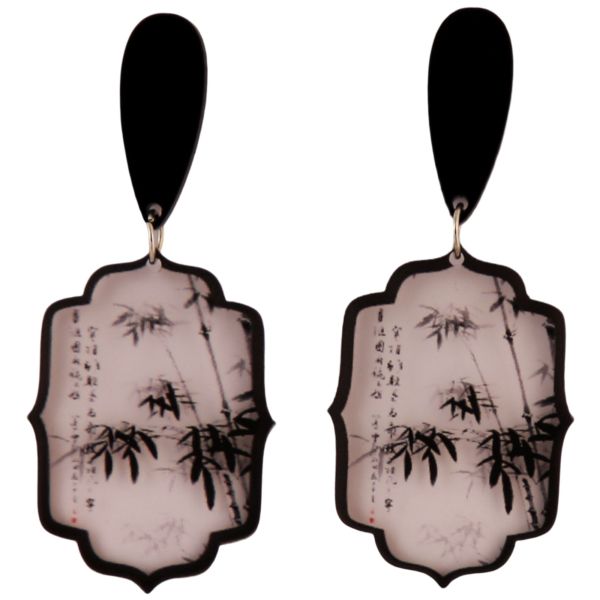 Tokyo Earrings Black