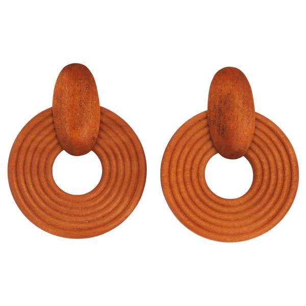 Timber Earrings Circle