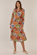 Villa Floral Midi Dress
