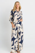 Zander Pant - Navy Floral Print
