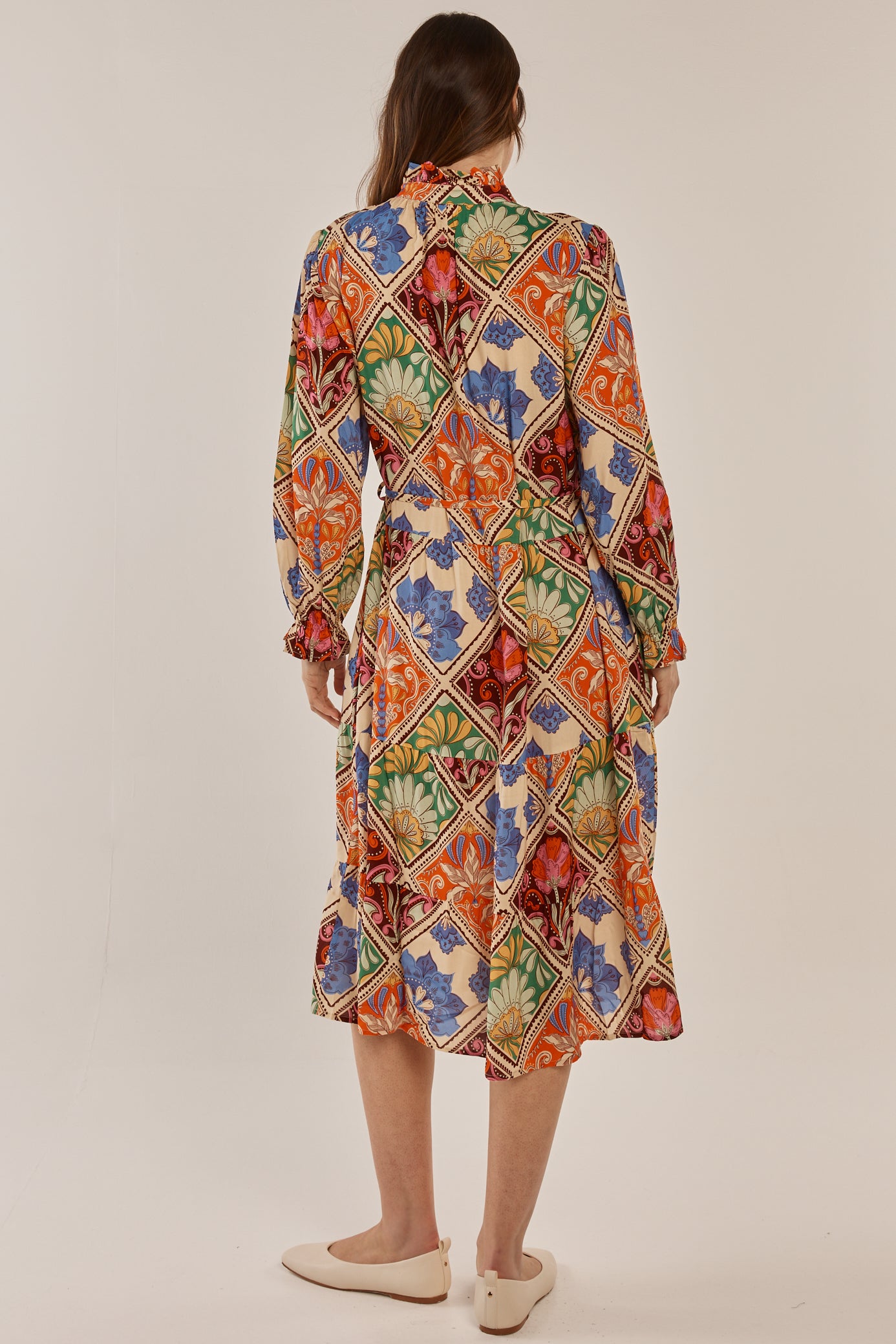 Villa Floral Midi Dress