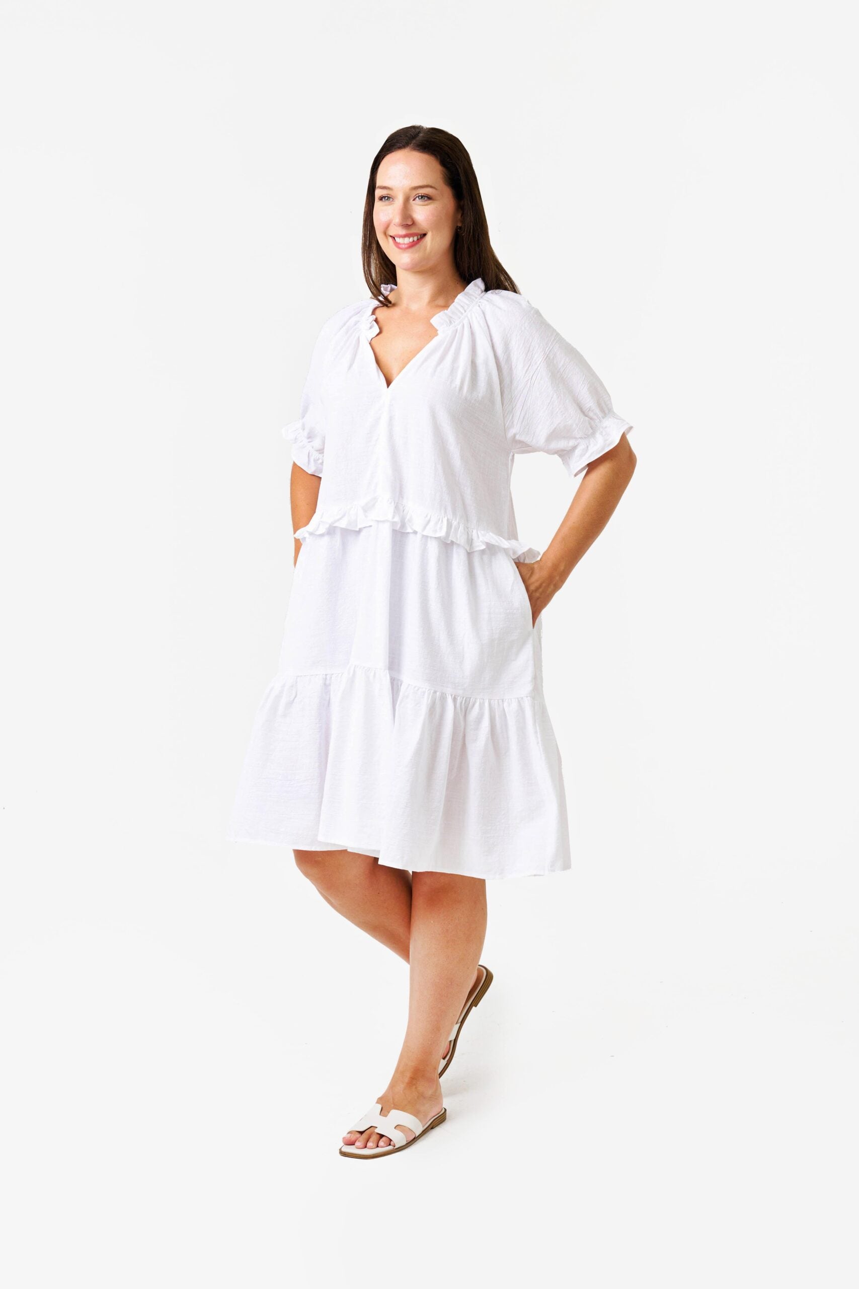 JASMI DRESS WHITE