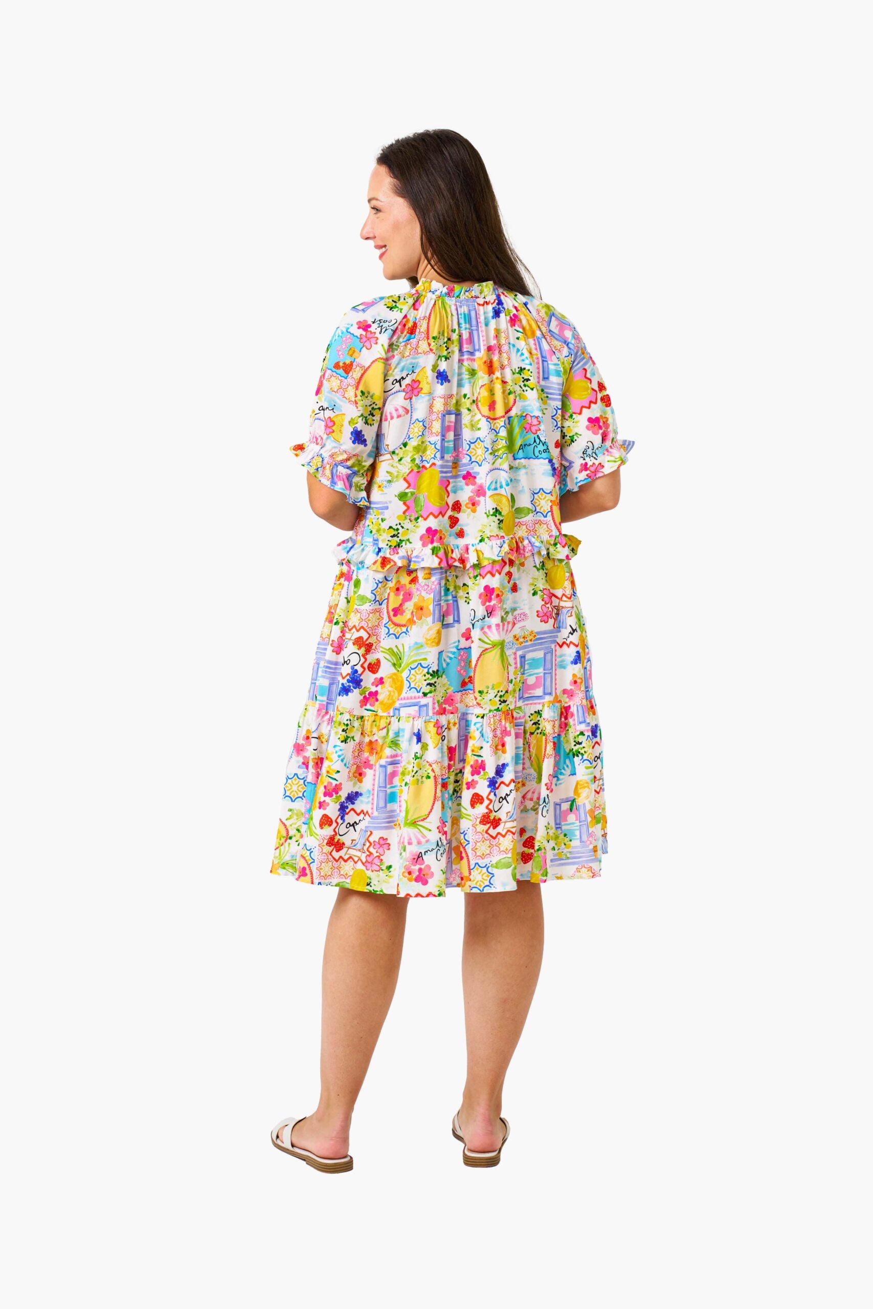 KATHRYN DRESS MULTI PRINT