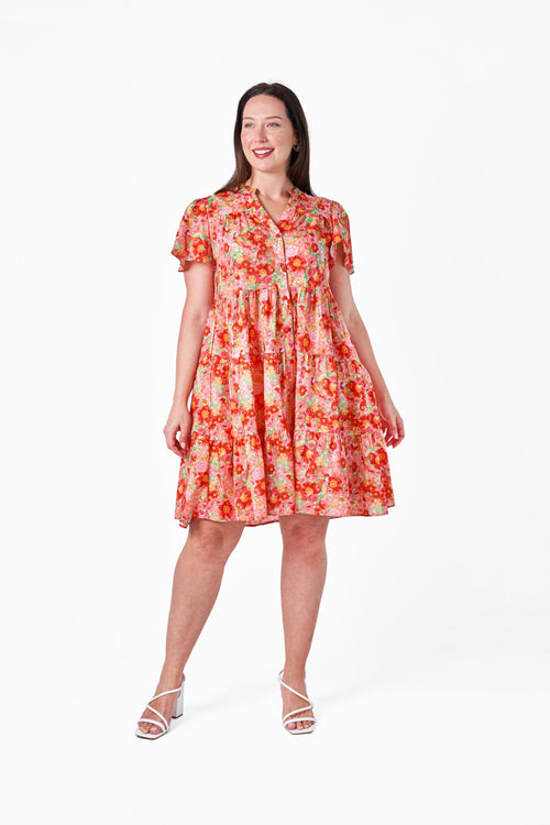 ALESHA DRESS PINK FLORAL