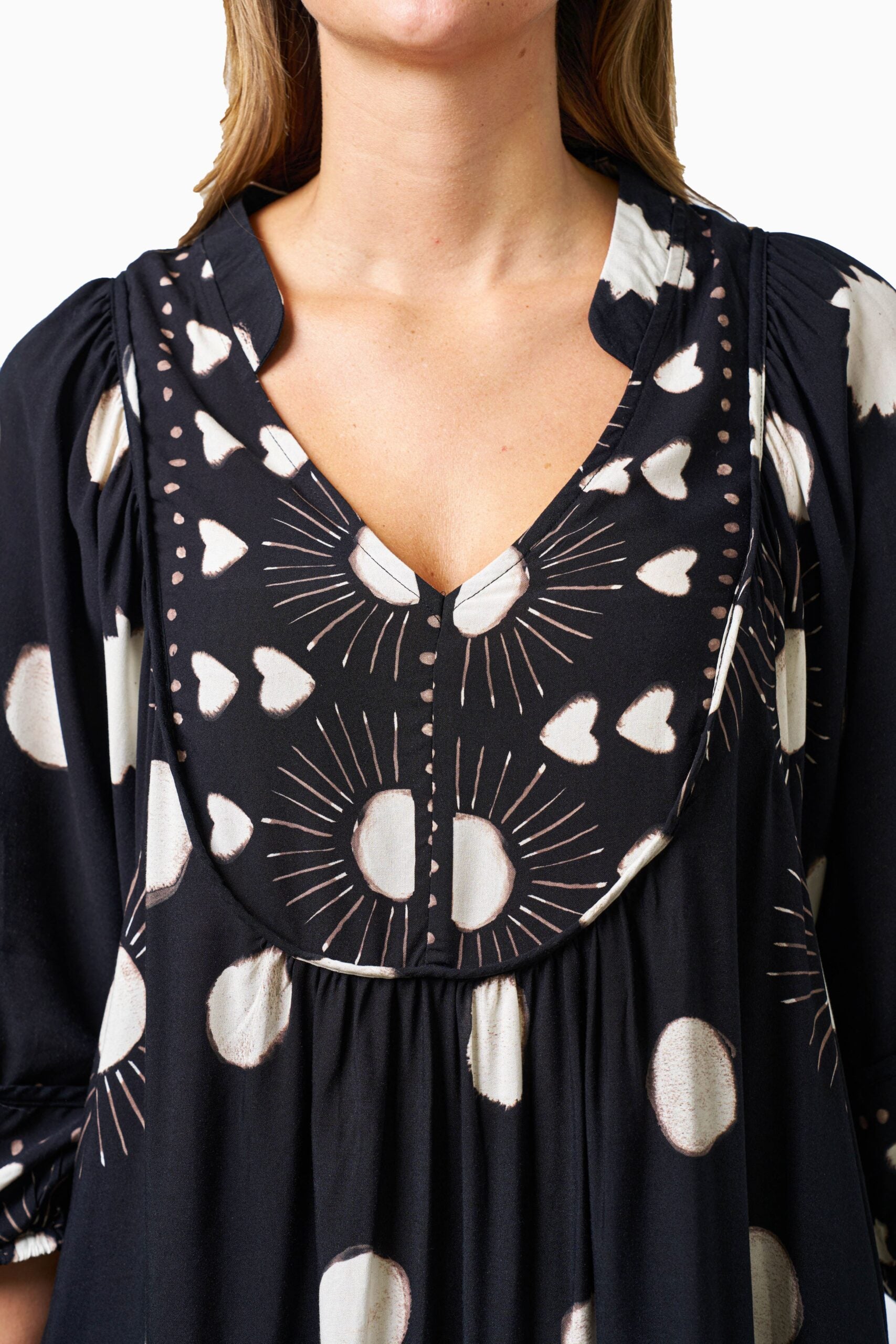 RODGERS DRESS BLACK DOT