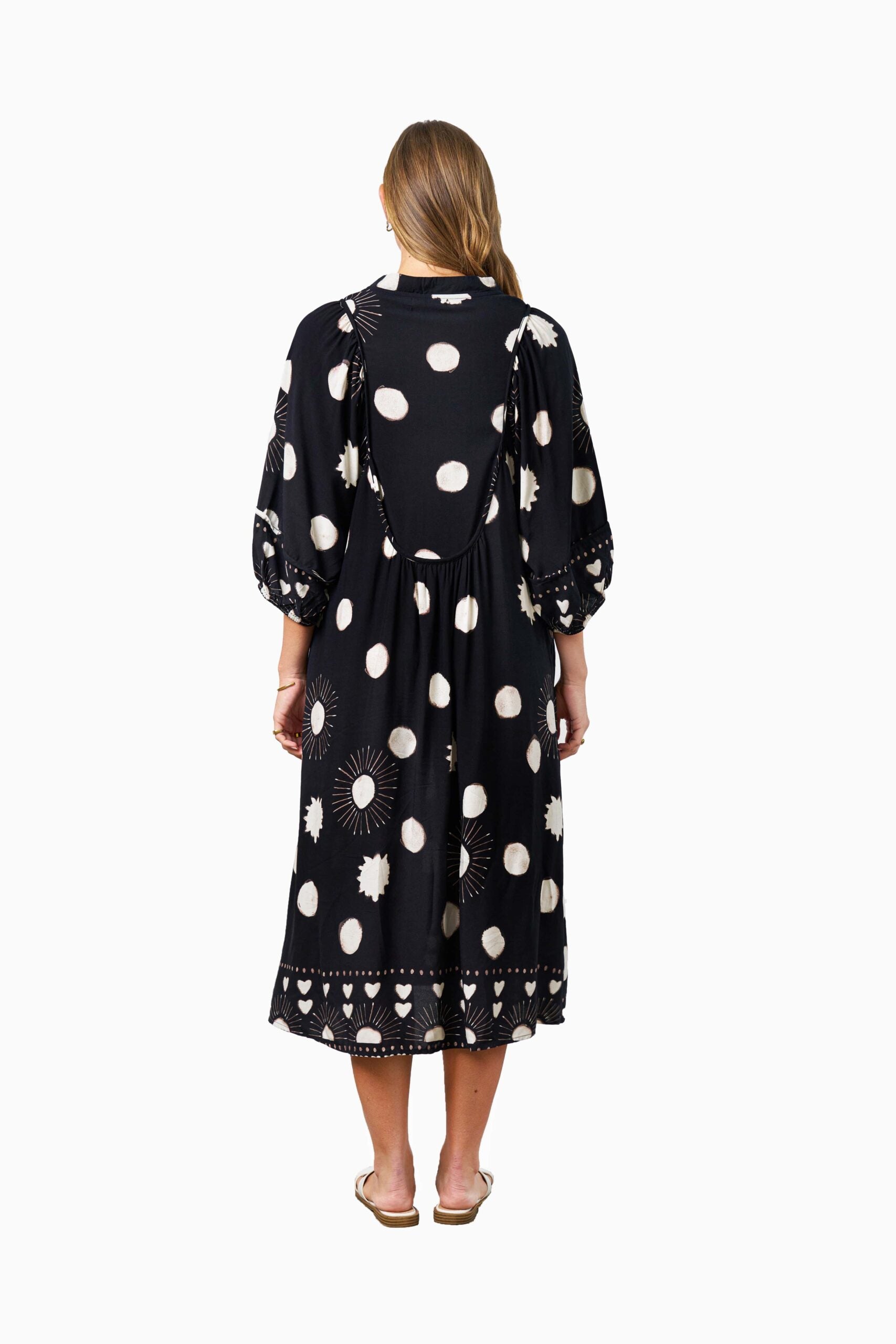 RODGERS DRESS BLACK DOT
