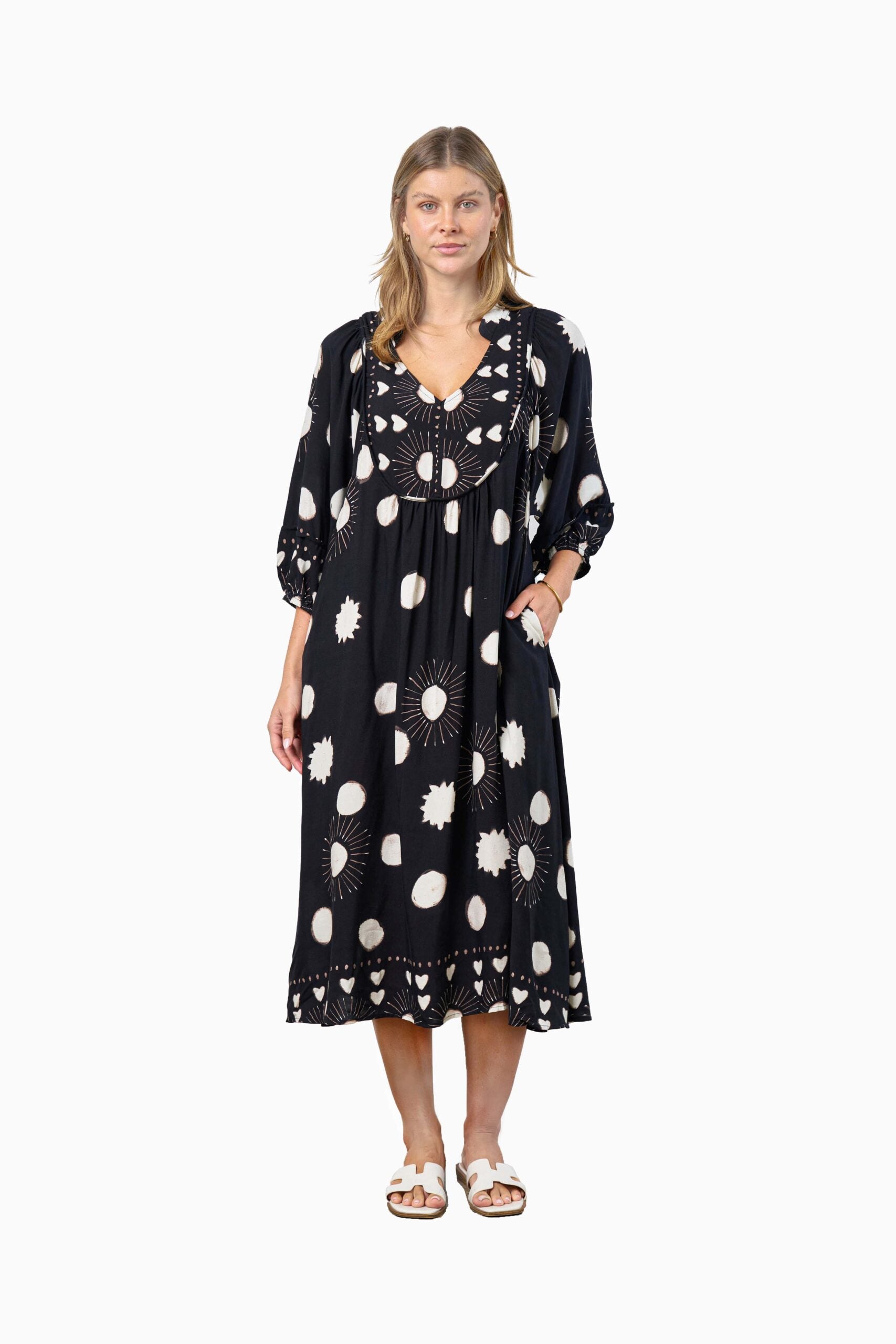 RODGERS DRESS BLACK DOT