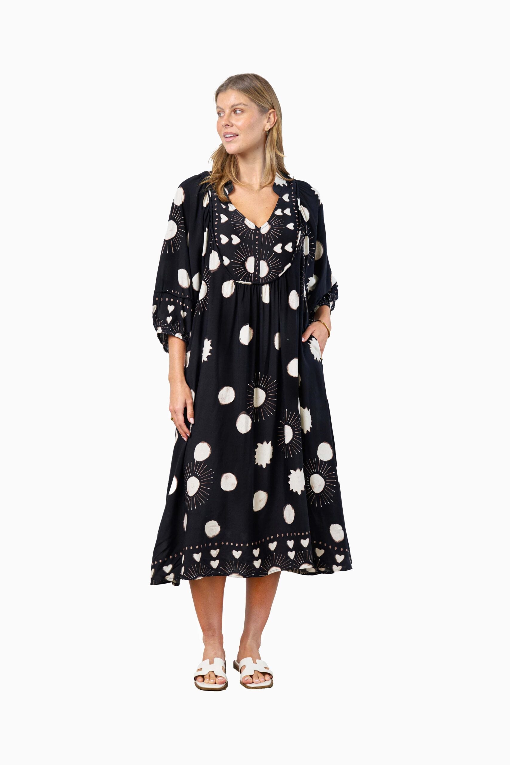 RODGERS DRESS BLACK DOT