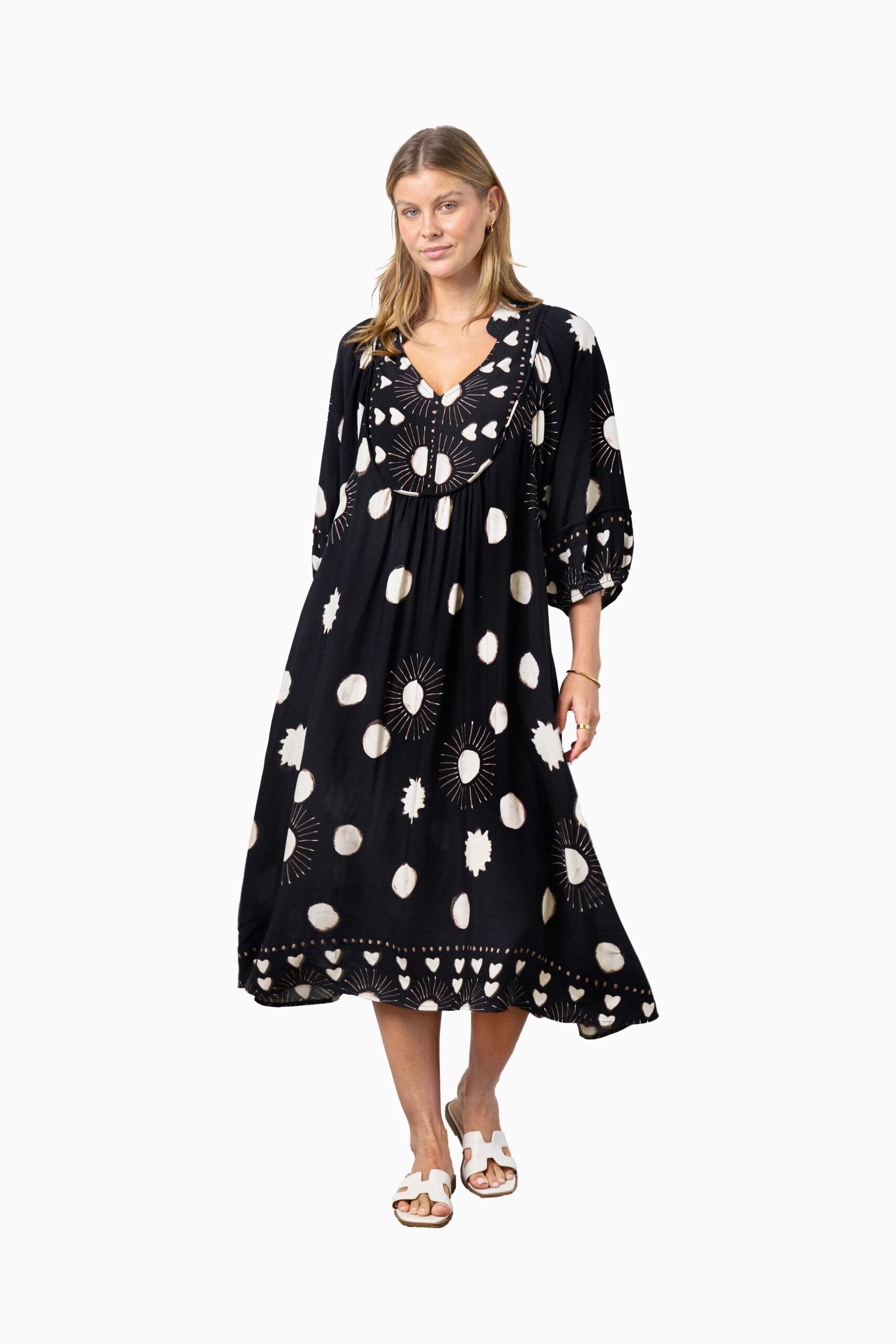 RODGERS DRESS BLACK DOT