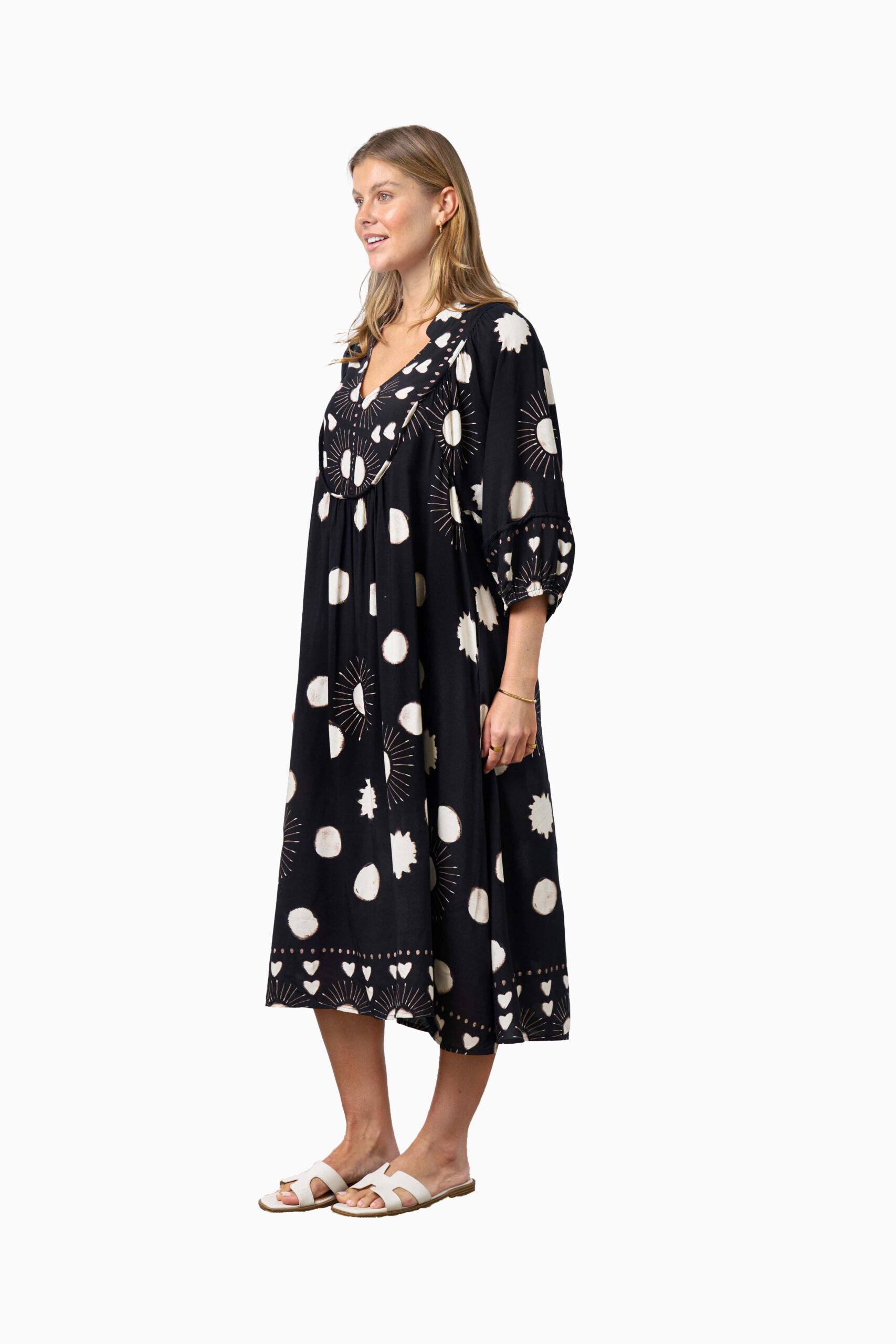 RODGERS DRESS BLACK DOT