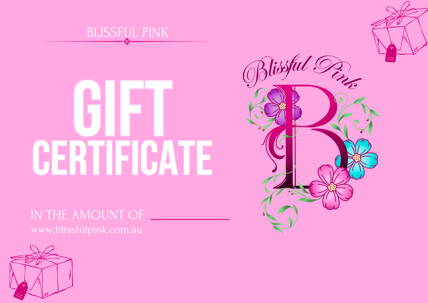 Blissful Pink Gift Card